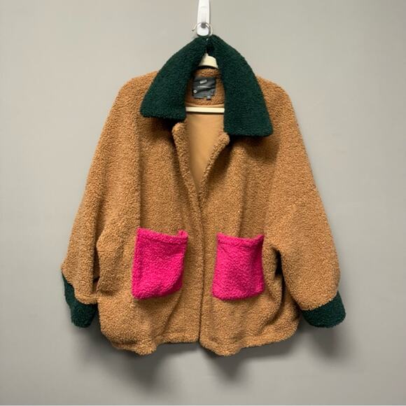 Anthropologie Colorblocked Oversized Jacket - Picture 4 of 8